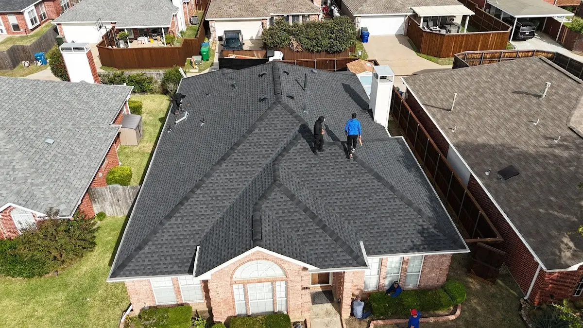 Slate & Tile Roof Repair work in progress on a El Segundo property